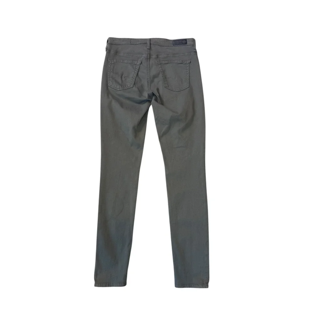 AG Adriano Goldschmied The Legging Ankle Super Skinny Green Jeans 4 27‎ NEW
